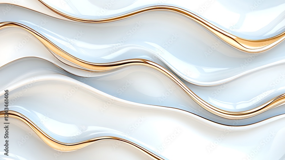 Obraz premium Elegant gold patterns close-up