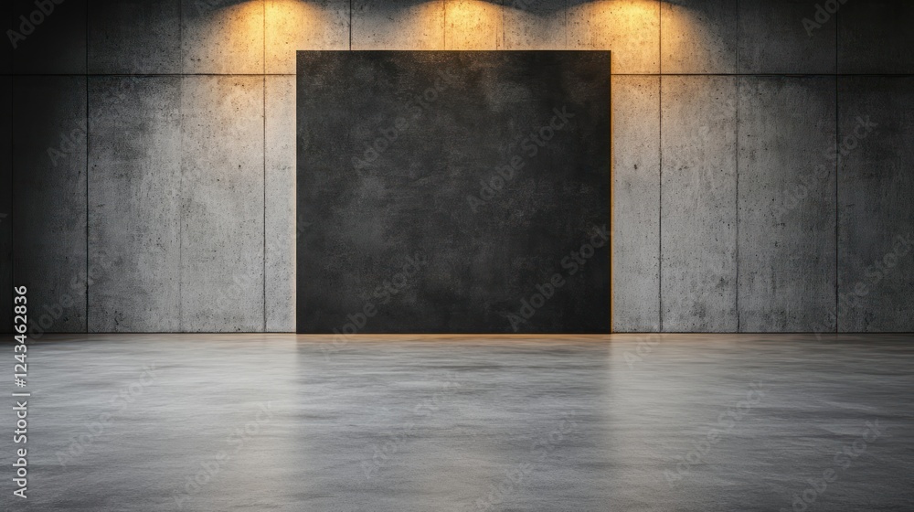 Sleek Professional Black Studio with Gray Gradient Spotlight Backdrop for Product or Art Display Sleek Professional Black Studio with Gray Gradient Spotlight Backdrop for Product or Art Display