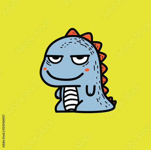 funny cartoon dinosaurus  cartoon, face, vector, illustration, head, character, comic, monster, funny, design, drawing, smile, human, fun, icon, art, tattoo, skull, expression, zombie, style, creative