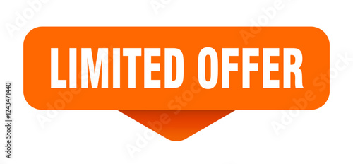 limited offer sticker. limited offer sign on transparent background