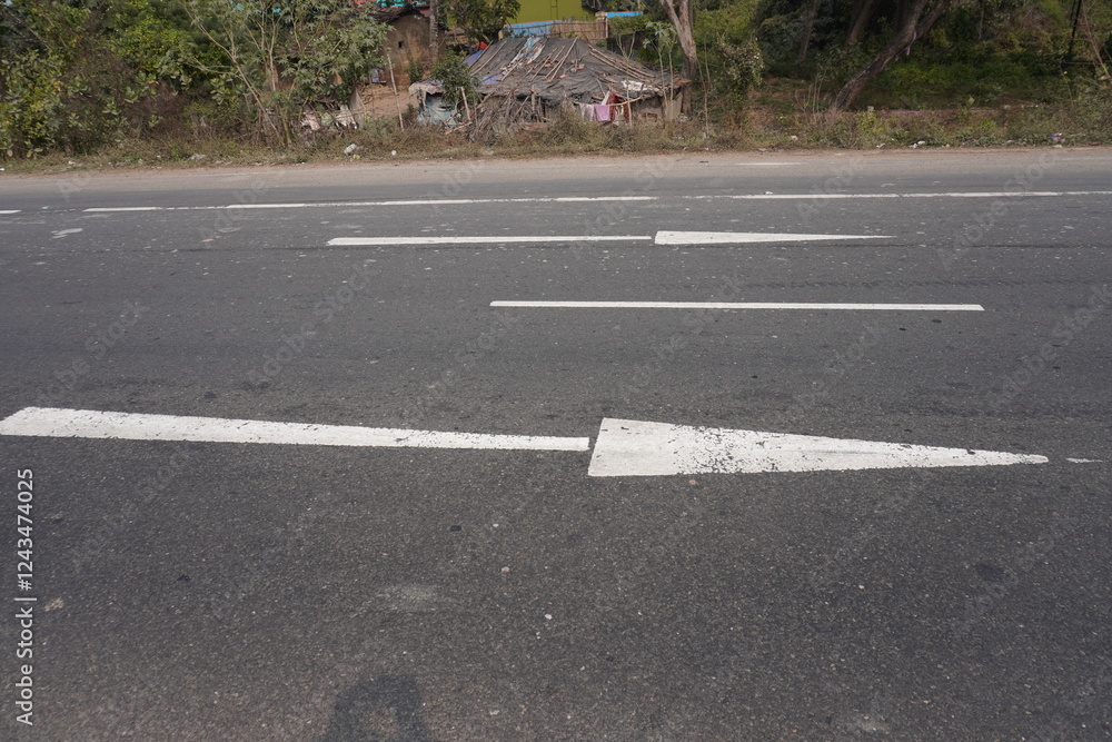 The road markings are guide drivers and promote safe driving The road markings are guide drivers and promote safe driving