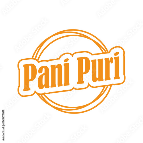 Pani puri logo vector design