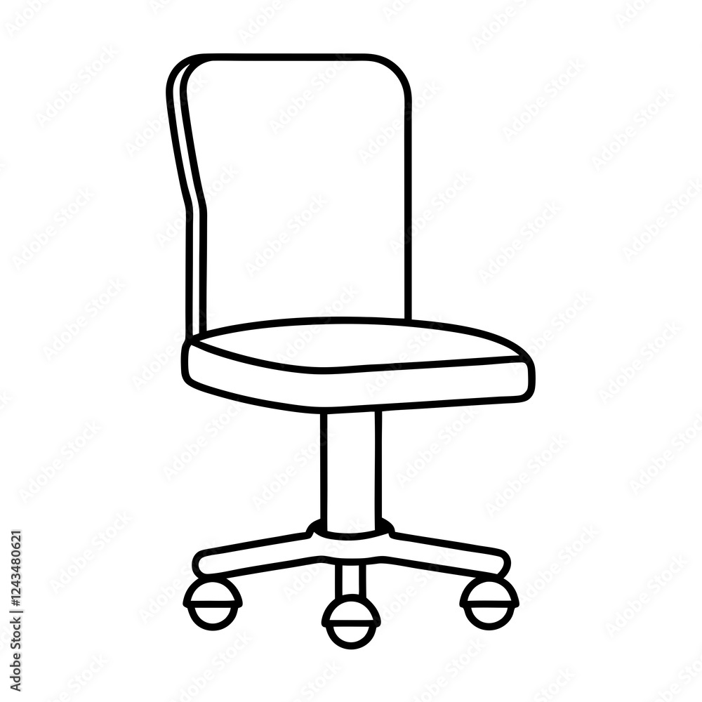 office chair isolated office chair isolated