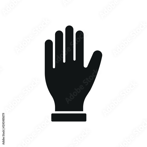 Gloves medical icon is a simple vector illustration of a pair of disposable gloves