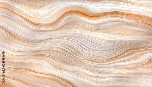 Smooth, flowing lines create a harmonious blend of soft cream and peach tones. Ideal for backgrounds, textures, and artistic designs that evoke calm and elegance.