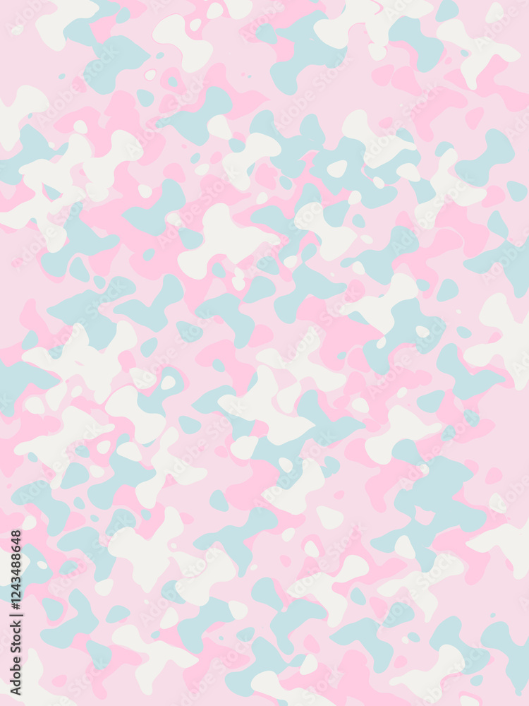 Pink blue white doodle abstract background. Illustration for banner, poster, card Pink blue white doodle abstract background. Illustration for banner, poster, card