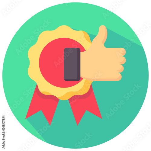 quality vector round flat icon