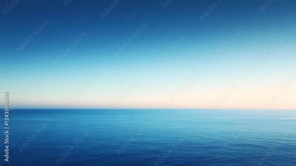 Fototapeta premium Soft Gradient Sky Background with Dreamy Tranquil Aesthetic and Natural Airy Elements Bright Open Atmosphere Filled with Serene and Calming Minimalist Landscape