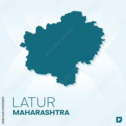 Latur vector map, Vector map of Latur, editable eps, AI files, Vector illustration of Latur vector map