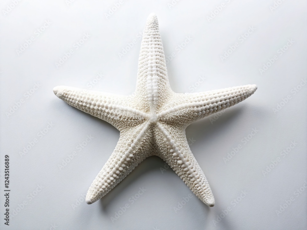 Isolated White Starfish on Pure White Background - High-Resolution Stock Photo Isolated White Starfish on Pure White Background - High-Resolution Stock Photo