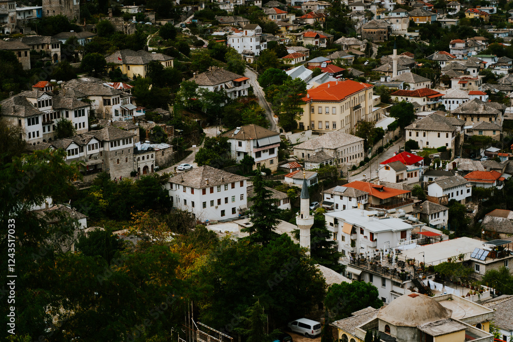 Naklejka premium Miasteczka w Albanii