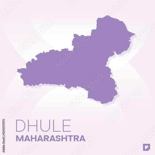 Dhule vector map, Vector map of Dhule, editable eps, AI files, Vector illustration of Dhule vector map