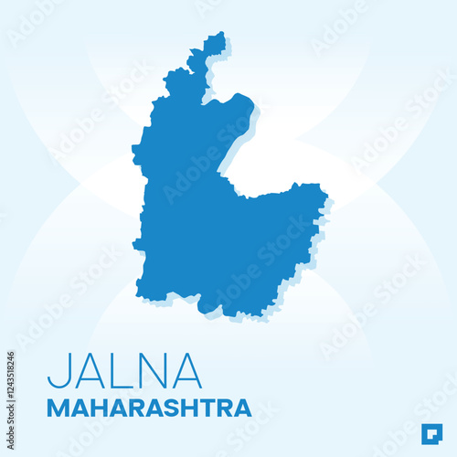 Jalna vector map, Vector map of Jalna, editable eps, AI files, Vector illustration of Jalna vector map