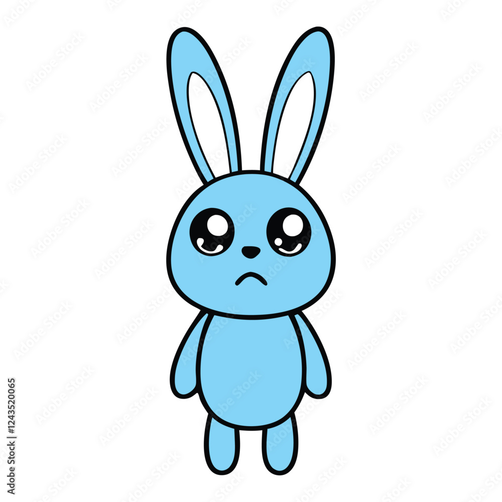 Cute rabbit funny vector art illustration Cute rabbit funny vector art illustration