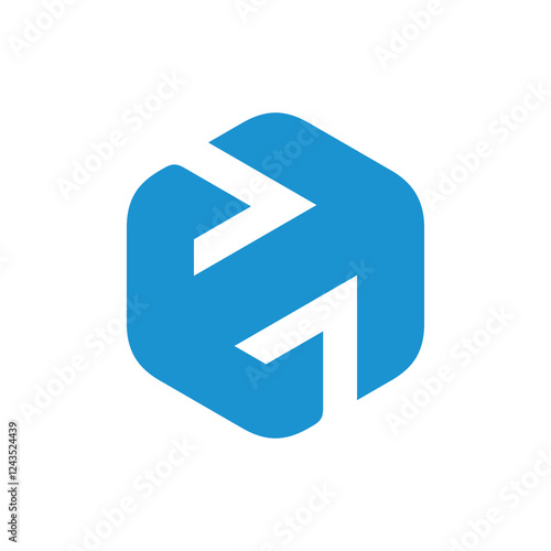 Free Download Hexagon Letter E Logo design vector template on white background - GFXLoad