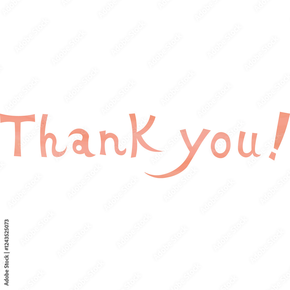 Clip art image of a beautiful watercolor patterned thank you icon. Clip art image of a beautiful watercolor patterned thank you icon.