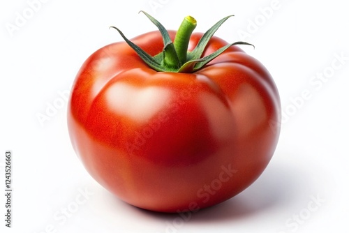 Wallpaper Mural Juicy Red Tomato, Glossy Skin, Isolated, Perfect for Food Photography Torontodigital.ca