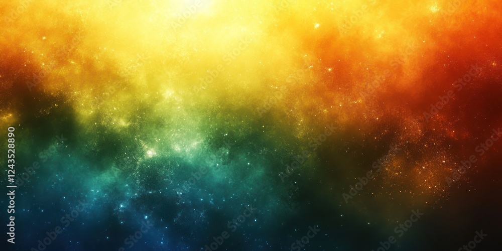 Fototapeta premium Cosmic Nebula: A Kaleidoscope of Celestial Colors