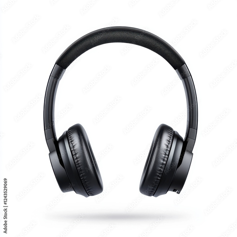 Stylish Black Wireless Headphones with Comfortable Cushions and Modern Design for Music Lovers Stylish Black Wireless Headphones with Comfortable Cushions and Modern Design for Music Lovers