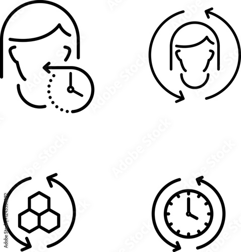 Anti Aging icon , vector illustration