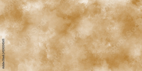 Old parchment paper of brown grunge texture, Grunge and smooth paper texture of brown surface, light brown grunge velvety texture with brown color and grainy stains.