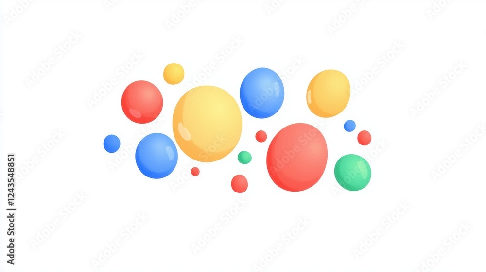 Modern Social Media Notification Bubbles in Vibrant Colors and Shapes for UI Design Modern Social Media Notification Bubbles in Vibrant Colors and Shapes for UI Design