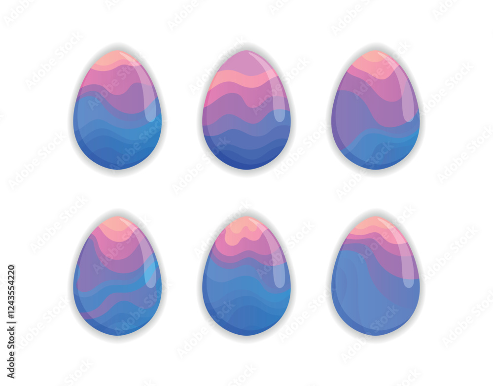 Gradient Sunset Easter Egg Set Gradient Sunset Easter Egg Set