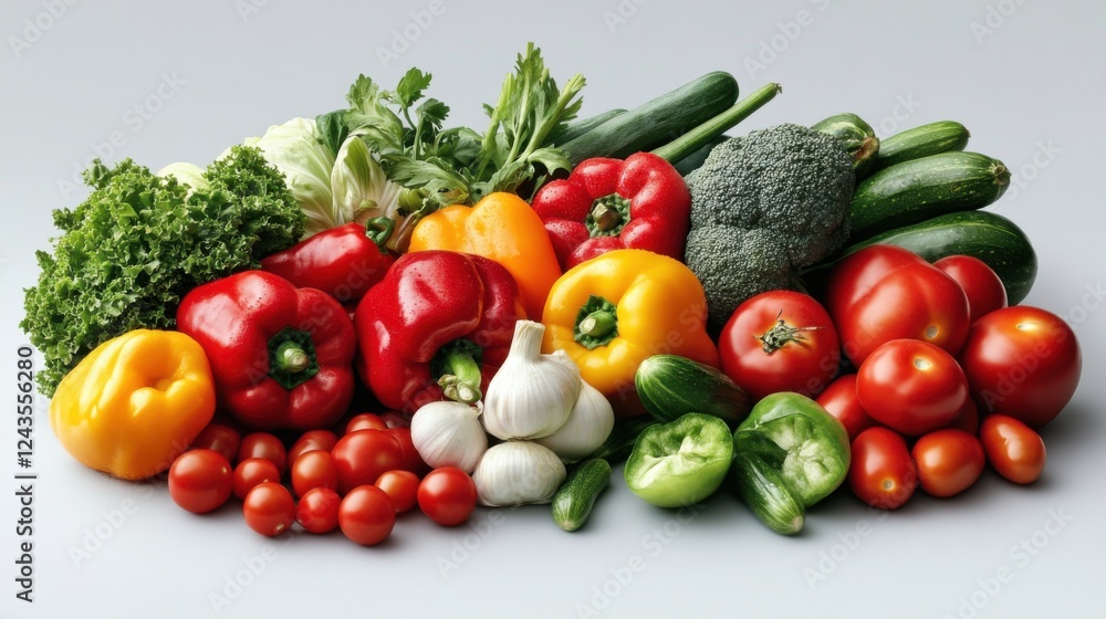 Fresh Organic Vegetables Displayed on Light Background for Healthy Eating and Culinary Inspiration Fresh Organic Vegetables Displayed on Light Background for Healthy Eating and Culinary Inspiration