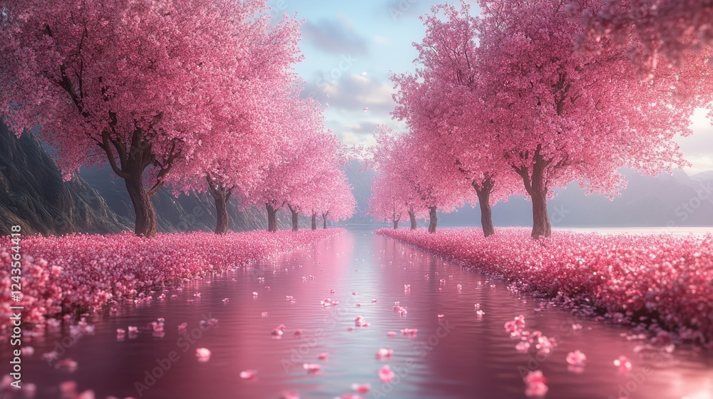 Beautiful cherry blossoms in full bloom Beautiful cherry blossoms in full bloom