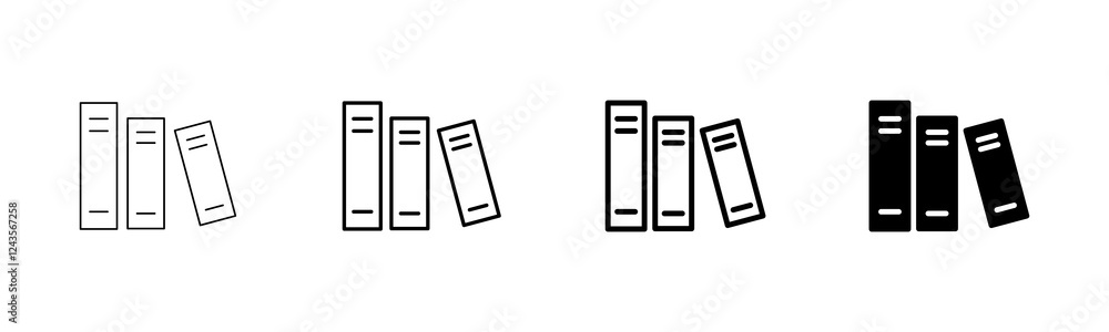 Library icon vector isolated on white background. Book icon vector Library icon vector isolated on white background. Book icon vector
