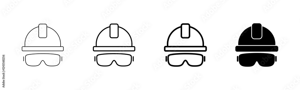 Helmet icon vector isolated on white background. Motorcycle helmets. Racing helmet. construction helmet icon. Safety helmet