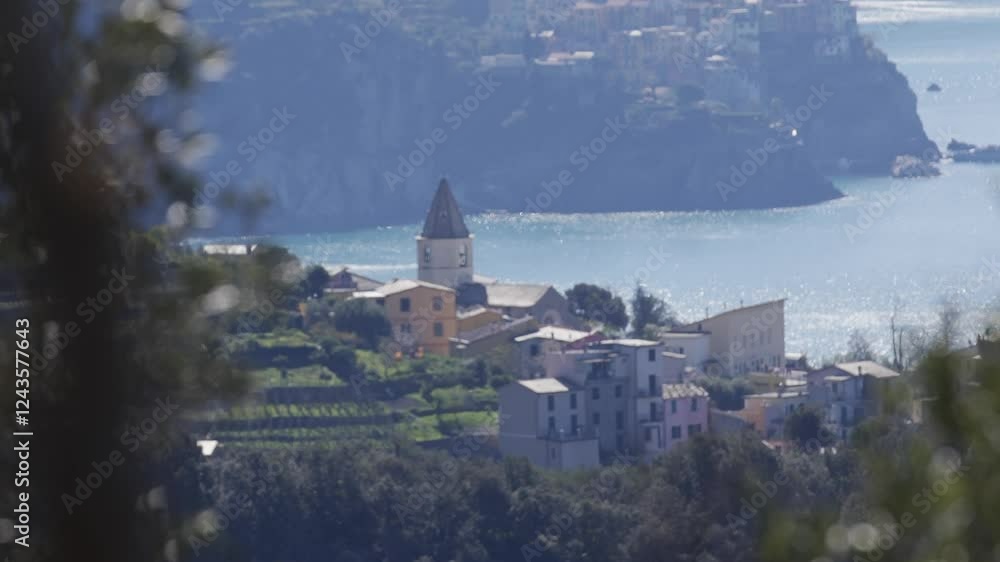 custom made wallpaper toronto digitalA beautiful view of a town with a church and a body of water. The town is surrounded by trees and the water is calm