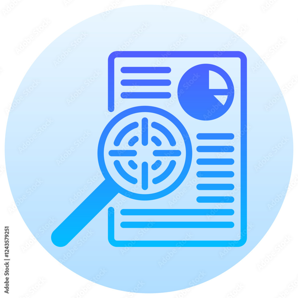 accuracy vector round gradient icon accuracy vector round gradient icon