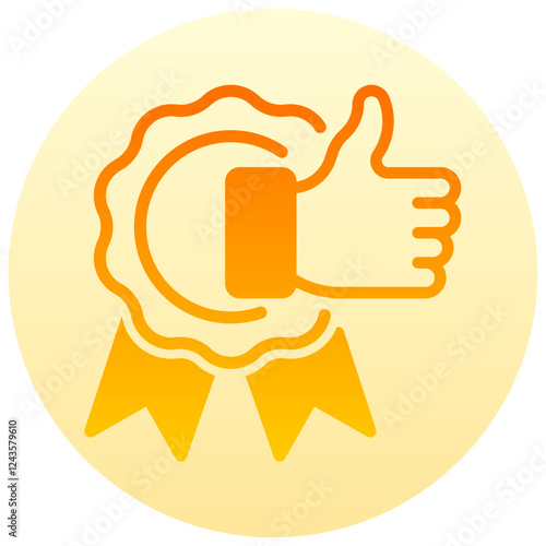 quality vector round gradient icon