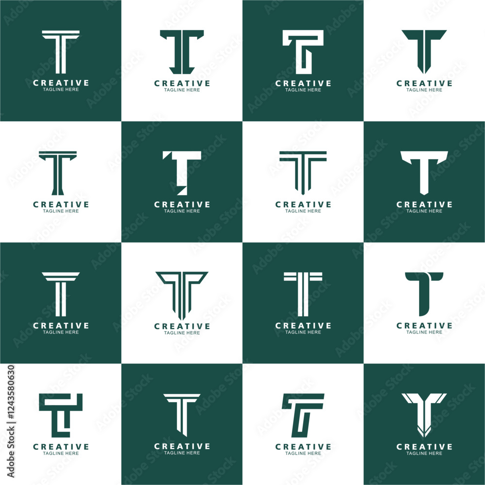letter t logo vector collection letter t logo vector collection