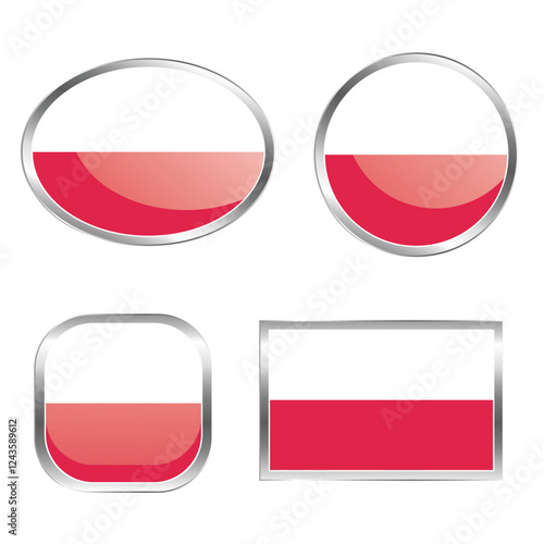 Free Download A collection of Polish flag designs in various shapes and frames. - GFXLoad