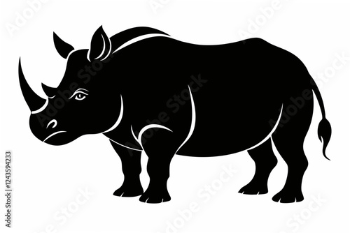 rhino  silhouette vector