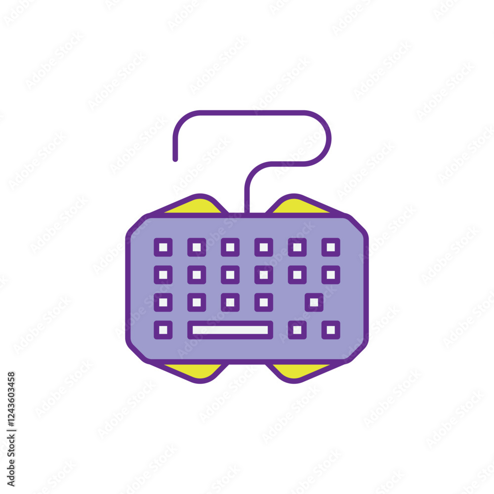 Gaming Keyboard icon vector stock illustration Gaming Keyboard icon vector stock illustration