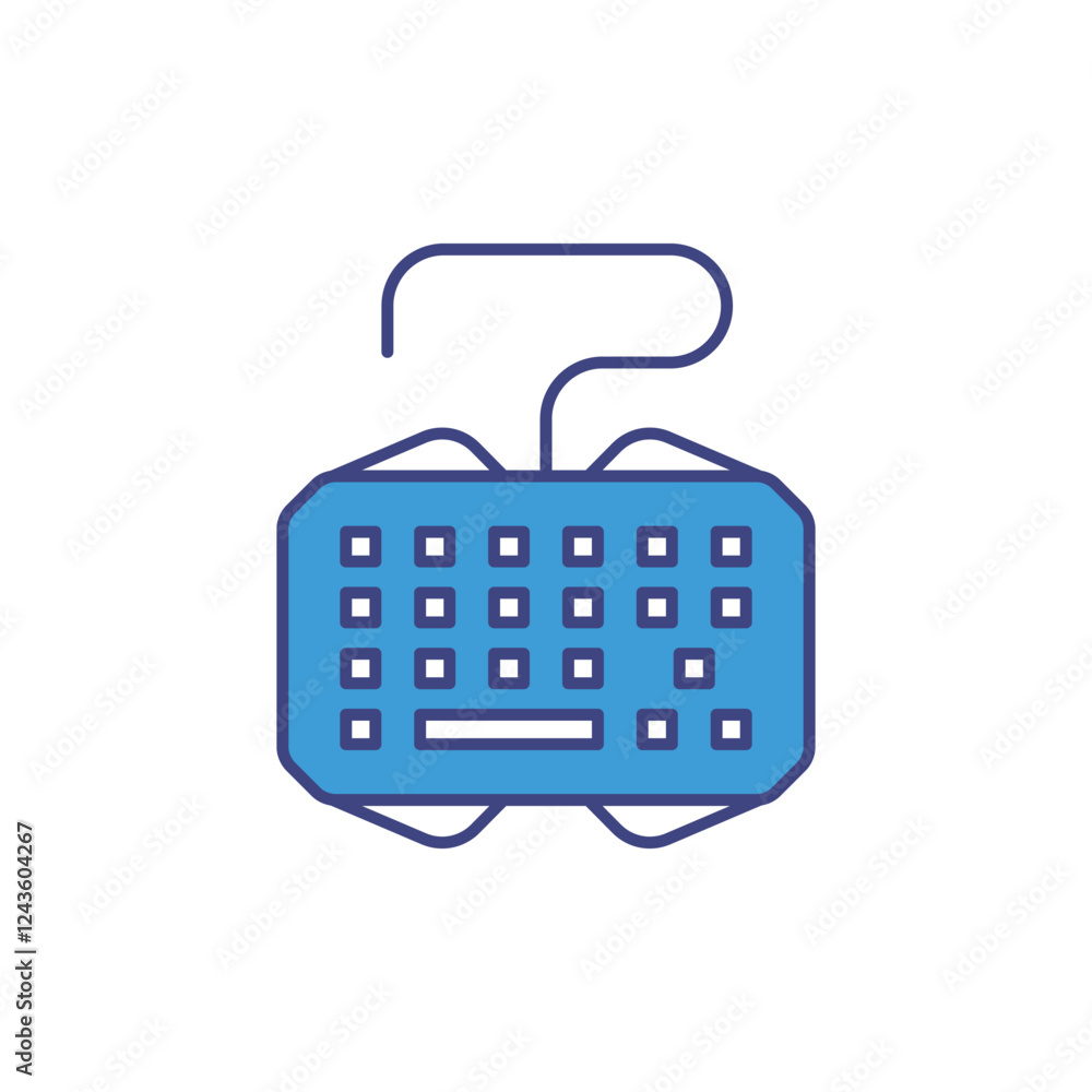 Gaming Keyboard icon vector stock illustration Gaming Keyboard icon vector stock illustration