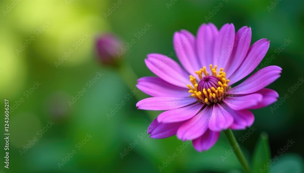 delicate green petals on a purple flower blooming in the garden, gardening, botanical delicate green petals on a purple flower blooming in the garden, gardening, botanical
