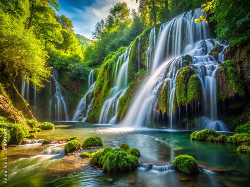 Serene Fermona Waterfalls: Relaxing Landscape Photography Serene Fermona Waterfalls: Relaxing Landscape Photography