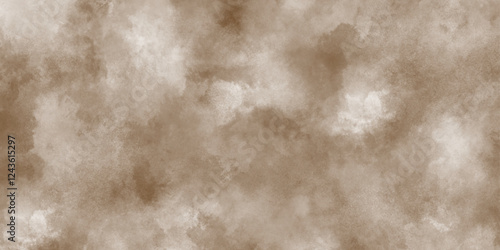 Old parchment paper of brown grunge texture, Grunge and smooth paper texture of brown surface, light brown grunge velvety texture with brown color and grainy stains.