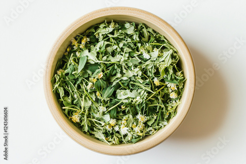 Obraz na płótnie dried oregano in a bowl w salonie