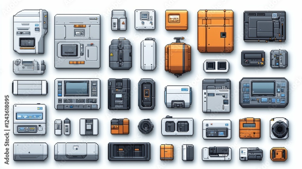 Editable stroke line icon set for the oil and gas refinery industry, with pixel-perfect icons representing tanks, pipelines, refining units, pumps, and industrial equipment. Editable stroke line icon set for the oil and gas refinery industry, with pixel-perfect icons representing tanks, pipelines, refining units, pumps, and industrial equipment.