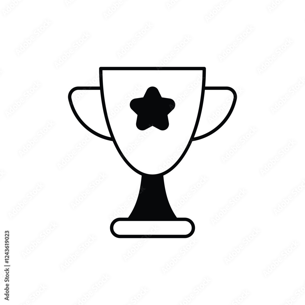 Esports Trophy icon vector stock illustration Esports Trophy icon vector stock illustration