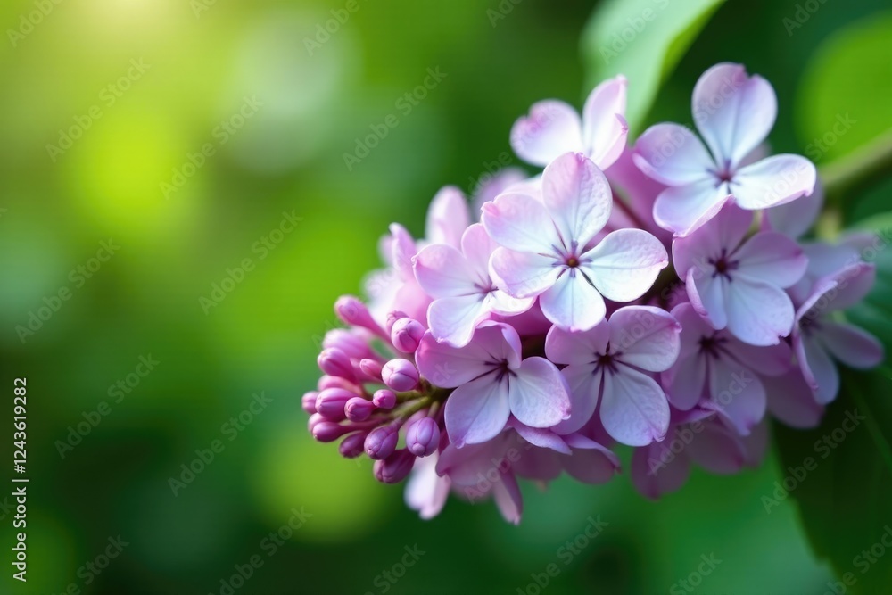 White and violet lilac blooms spill from a branch, greenery, purple, nature White and violet lilac blooms spill from a branch, greenery, purple, nature
