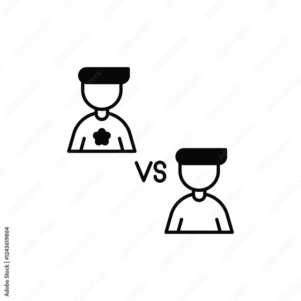 Competitive Match icon vector stock illustration Competitive Match icon vector stock illustration