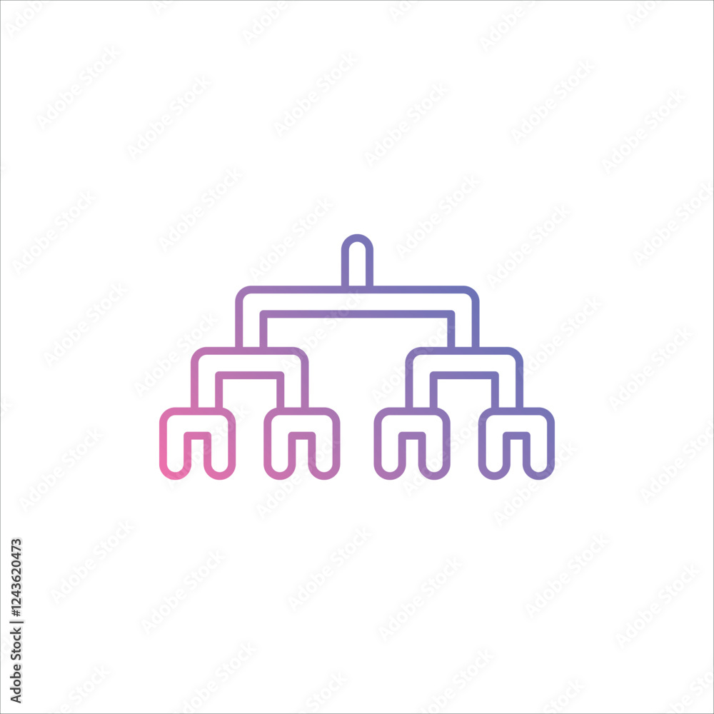 Tournament Bracket icon vector stock illustration Tournament Bracket icon vector stock illustration