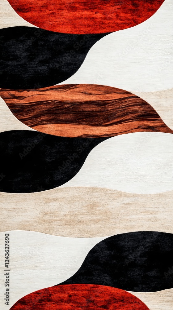 Abstract wooden pattern with flowing shapes in earthy tones Abstract wooden pattern with flowing shapes in earthy tones