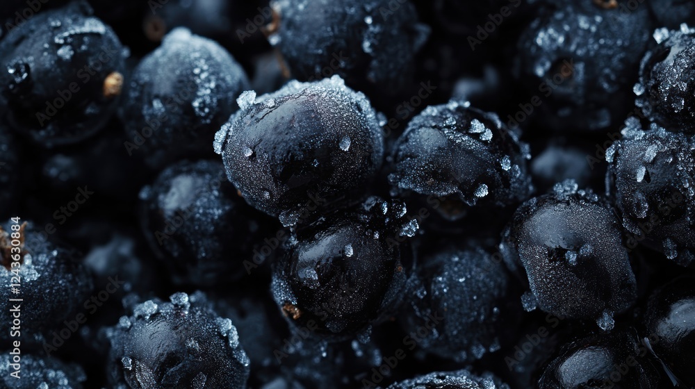 custom made wallpaper toronto digitala close up of a bunch of blueberries covered in water